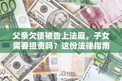 北京父亲欠债被告上法庭，子女需要担责吗？这份法律指南必须看完