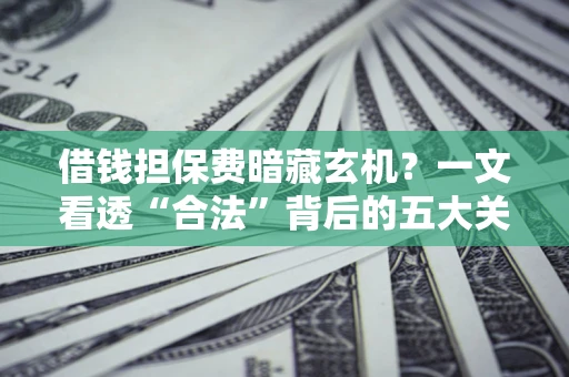 北京借钱担保费暗藏玄机？一文看透“合法”背后的五大关键陷阱