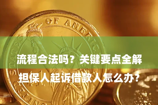 北京

担保人起诉借款人怎么办？流程合法吗？关键要点全解析