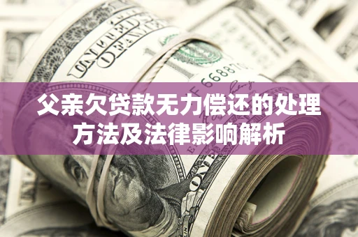 北京父亲欠贷款无力偿还的处理方法及法律影响解析