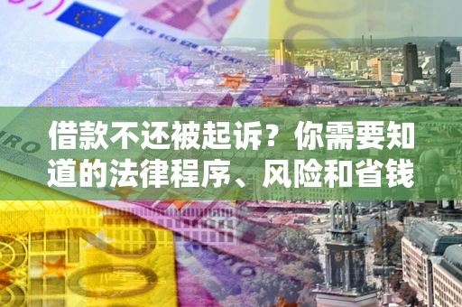 北京借款不还被起诉？你需要知道的法律程序、风险和省钱技巧