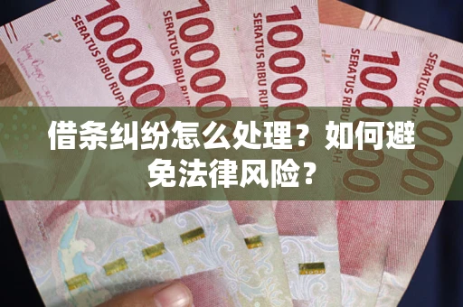 北京借条纠纷怎么处理？如何避免法律风险？